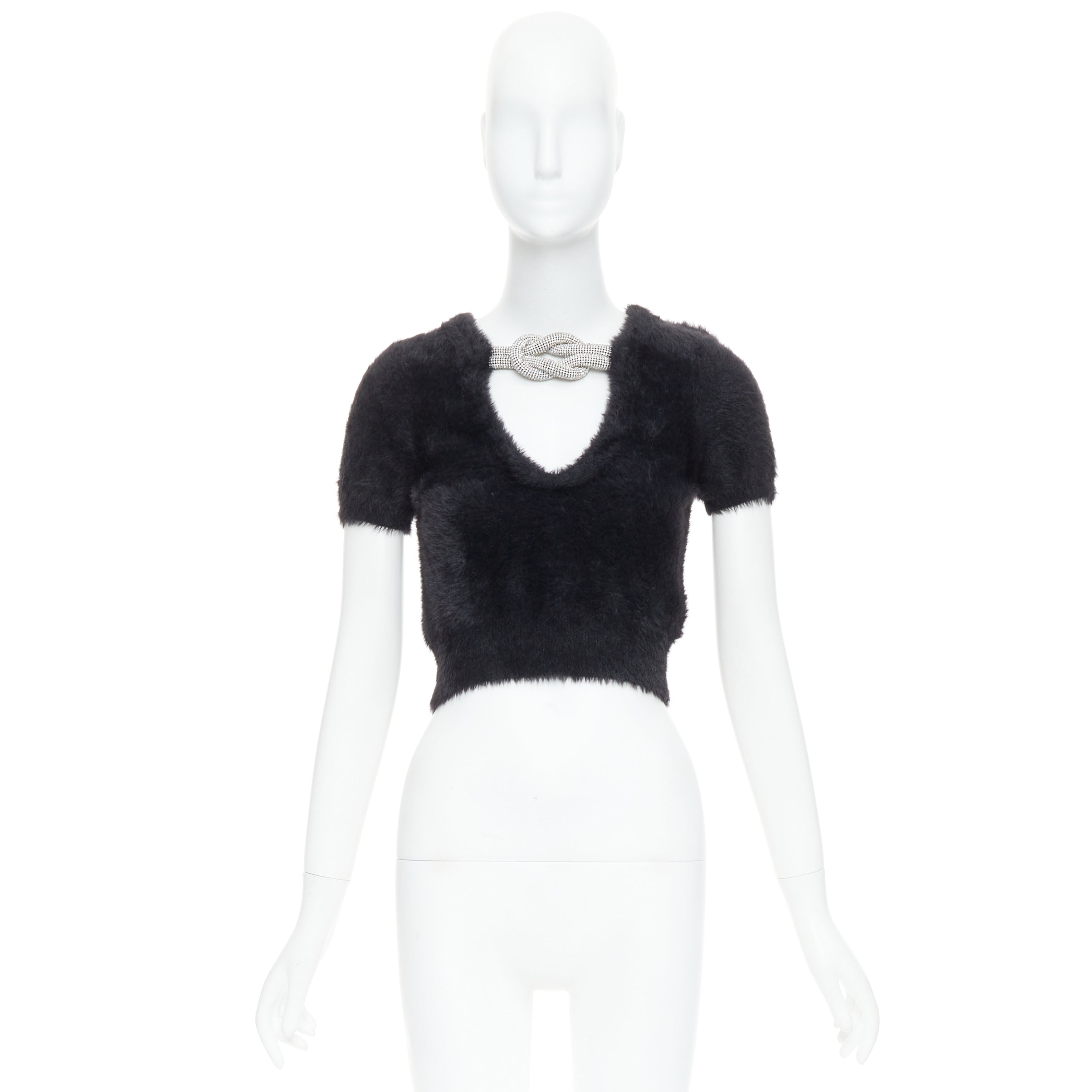 Alexander Wang Crystal Knot Sweater - Image 11