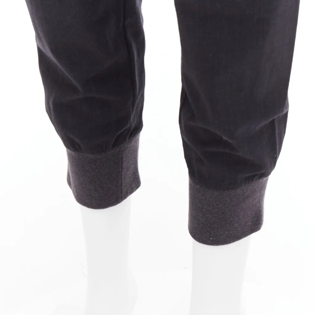Brunello Cucinelli Relaxed Jogger Pants Grey Wool Very good - Back View