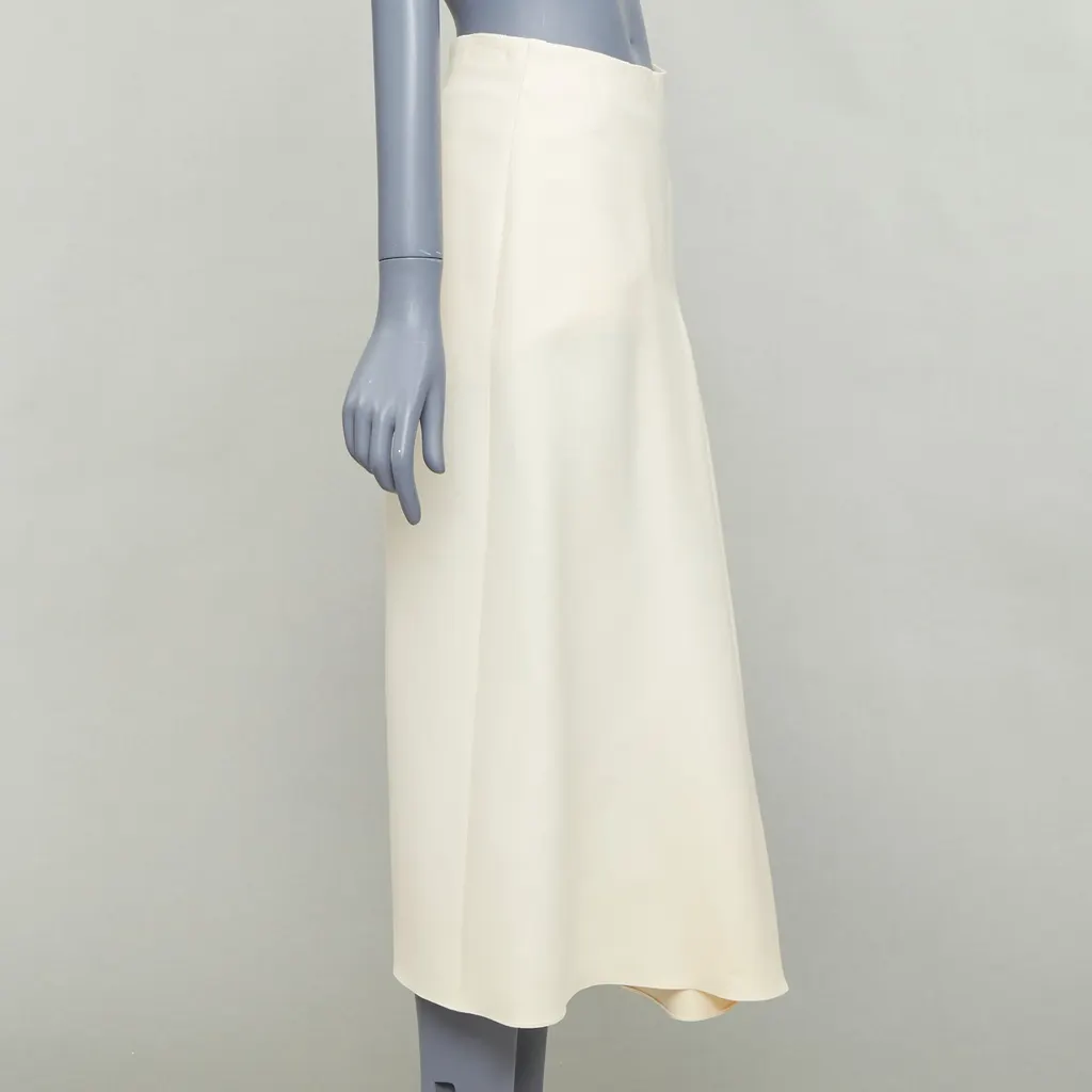 Dior Bias Cut Skirt Beige Wool Fair - Model View