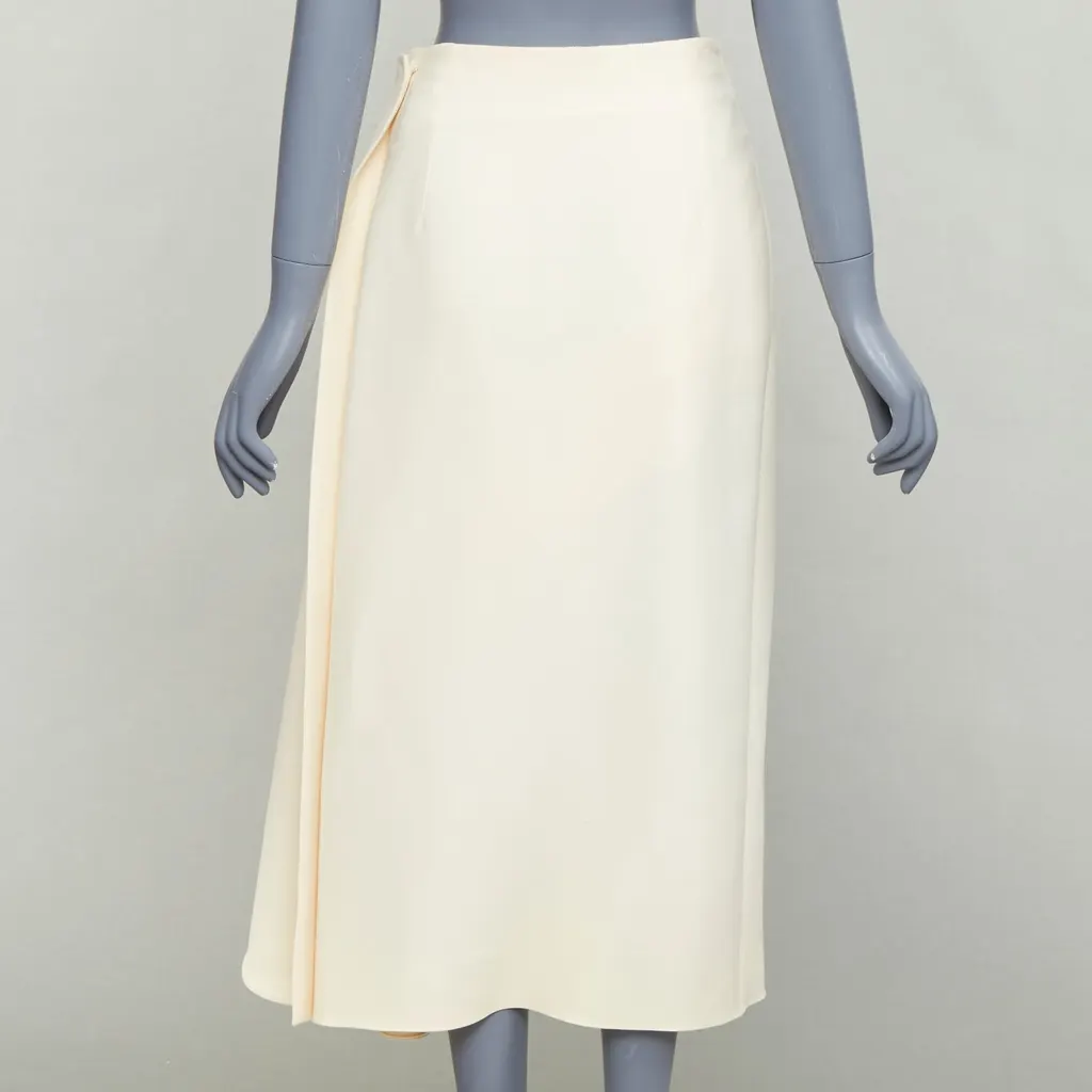 Dior Bias Cut Skirt Beige Wool Fair - Box View
