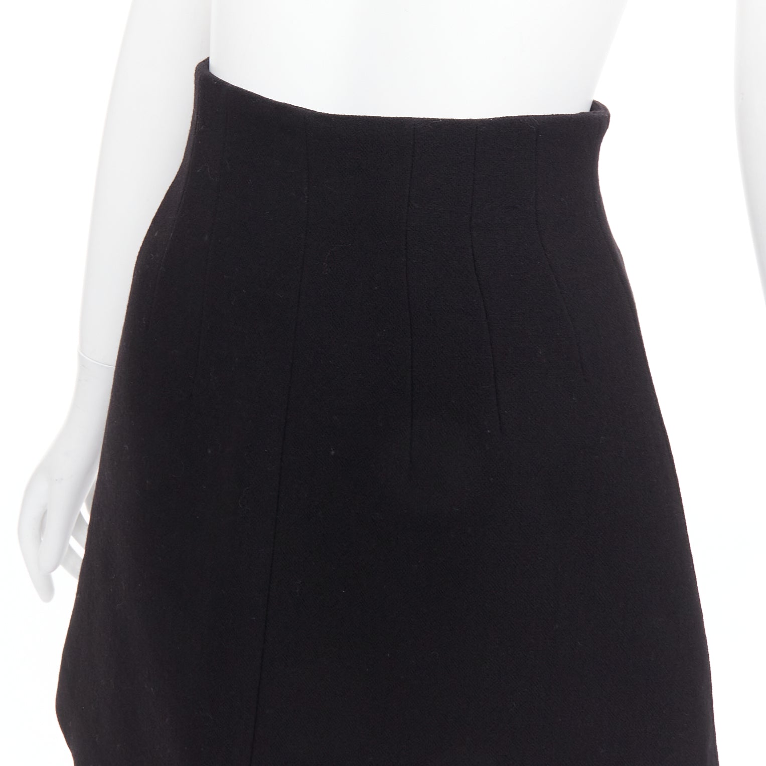 Miu Miu Darted Wool Skirt - Back view