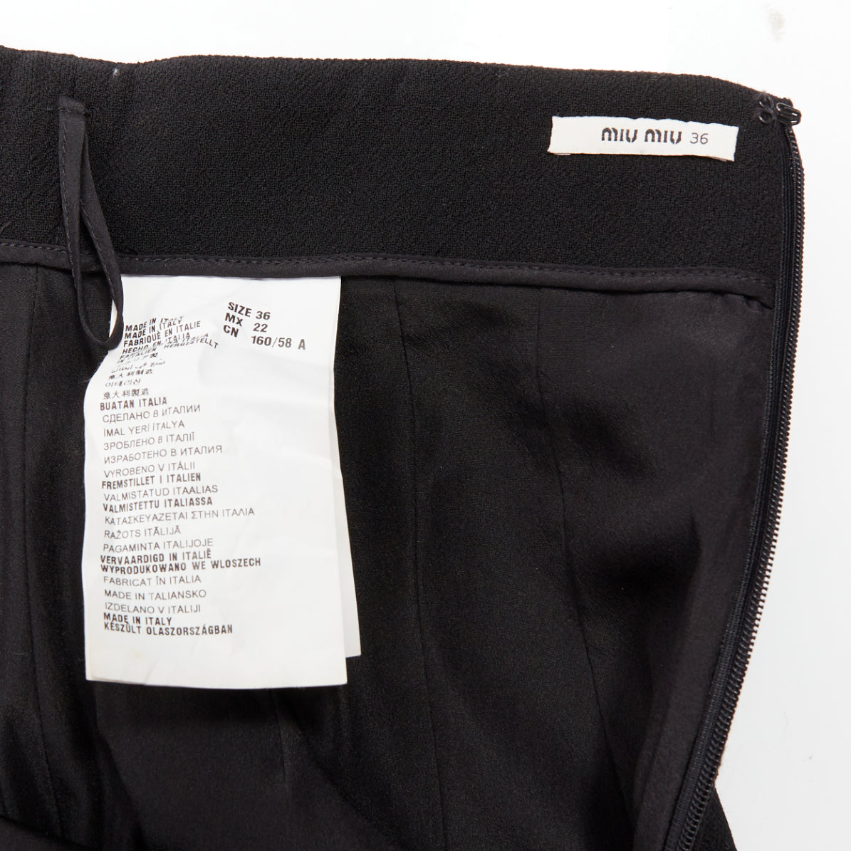 Miu Miu Darted Wool Skirt - Image 10