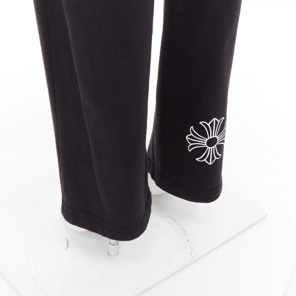 Chrome Hearts Logo Jogger Pants Black Cotton Good - Back View