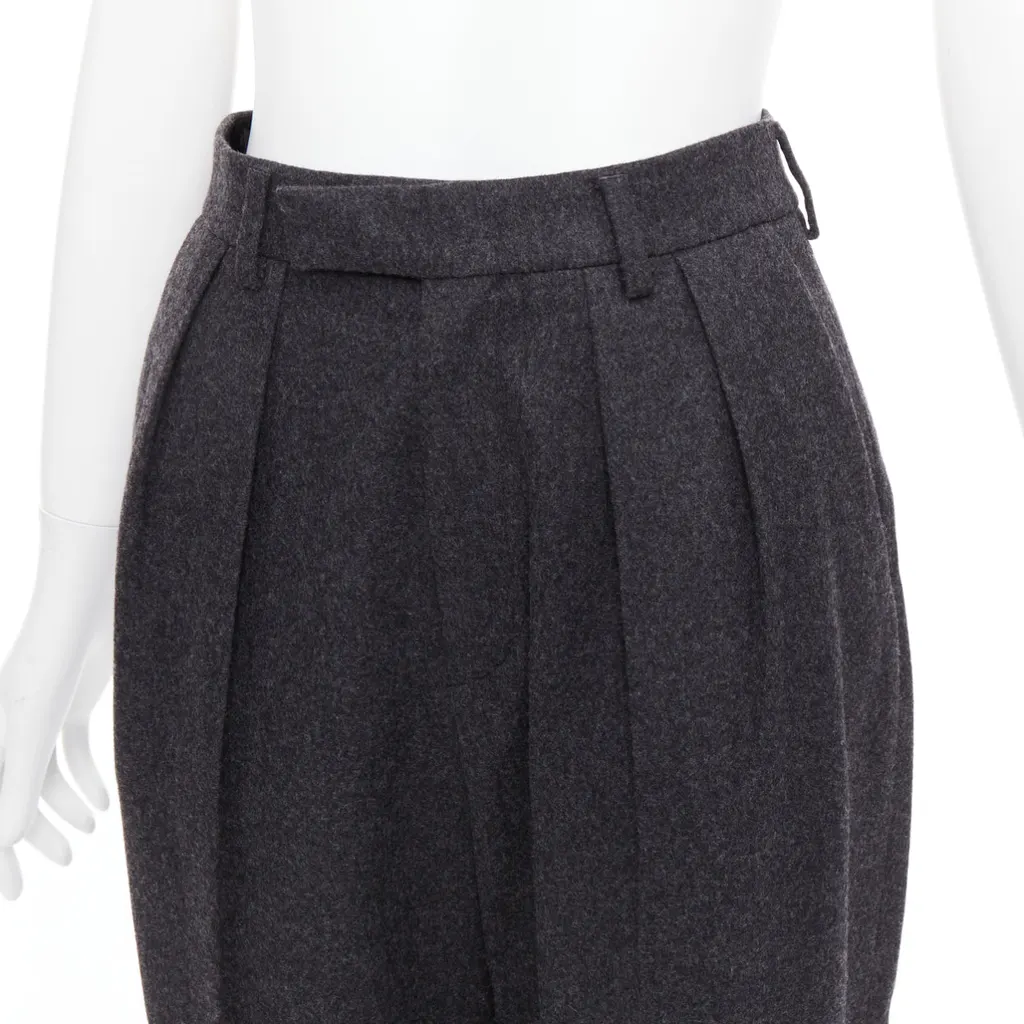 Celine Double Pleat Pants Grey Wool Never worn, with tag - Back View