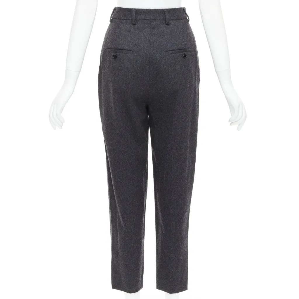 Celine Double Pleat Pants Grey Wool Never worn, with tag - Box View