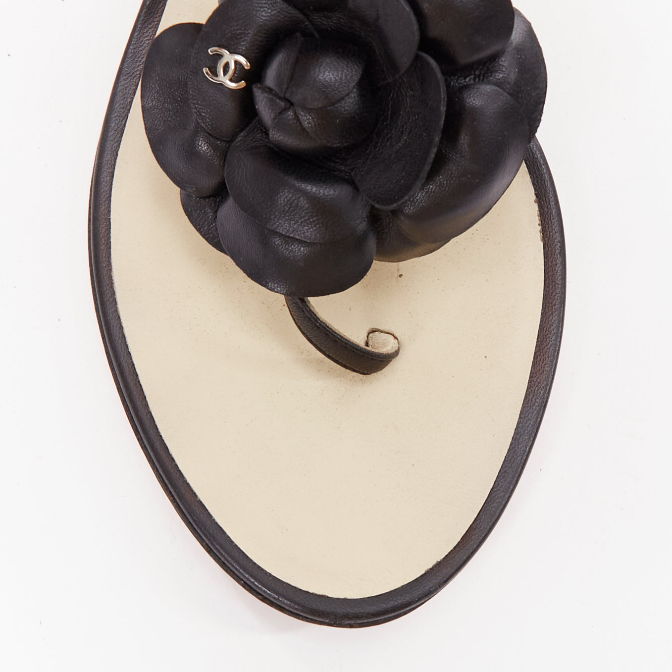 Chanel Camellia T-Strap Sandals - Detail 1