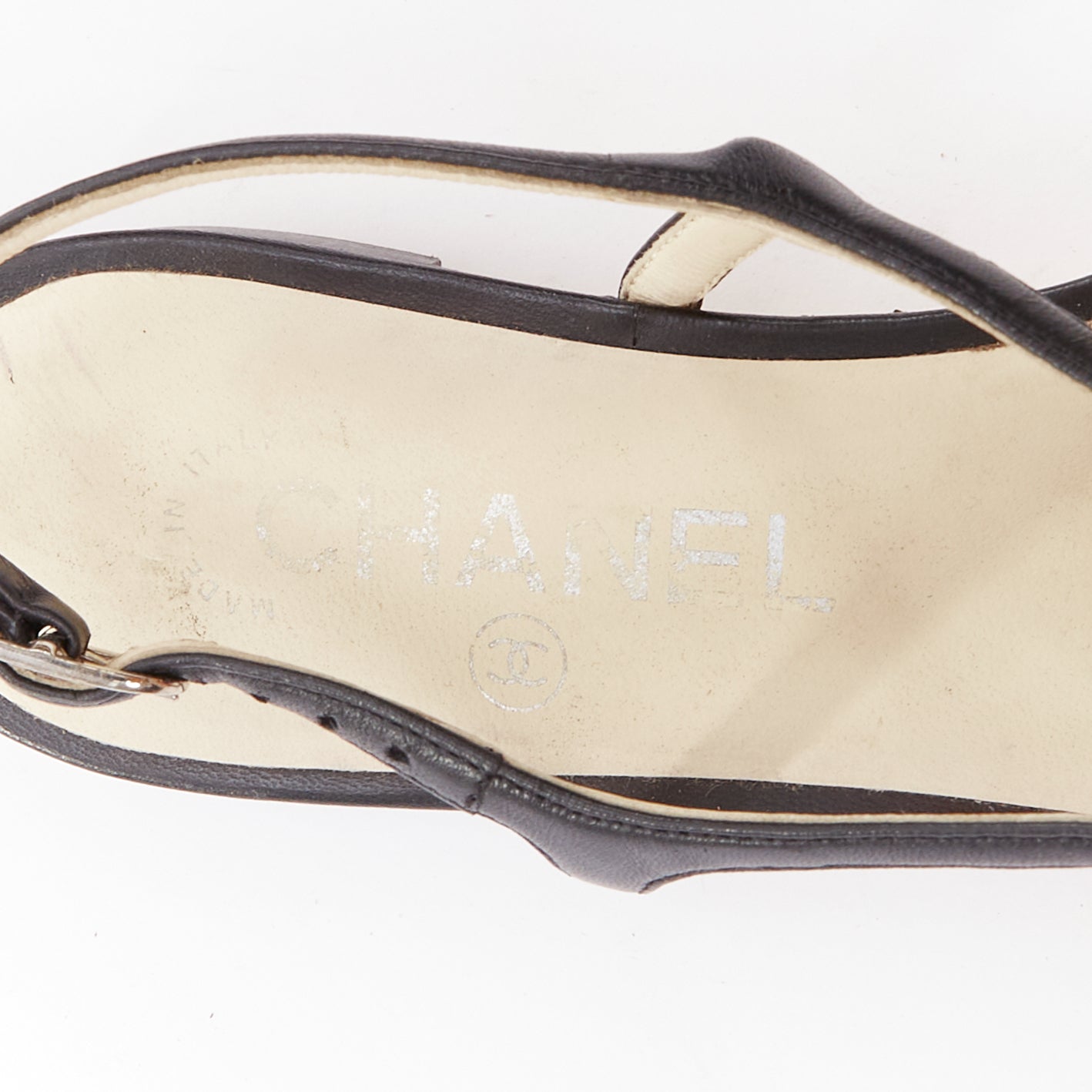 Chanel Camellia T-Strap Sandals - Image 11