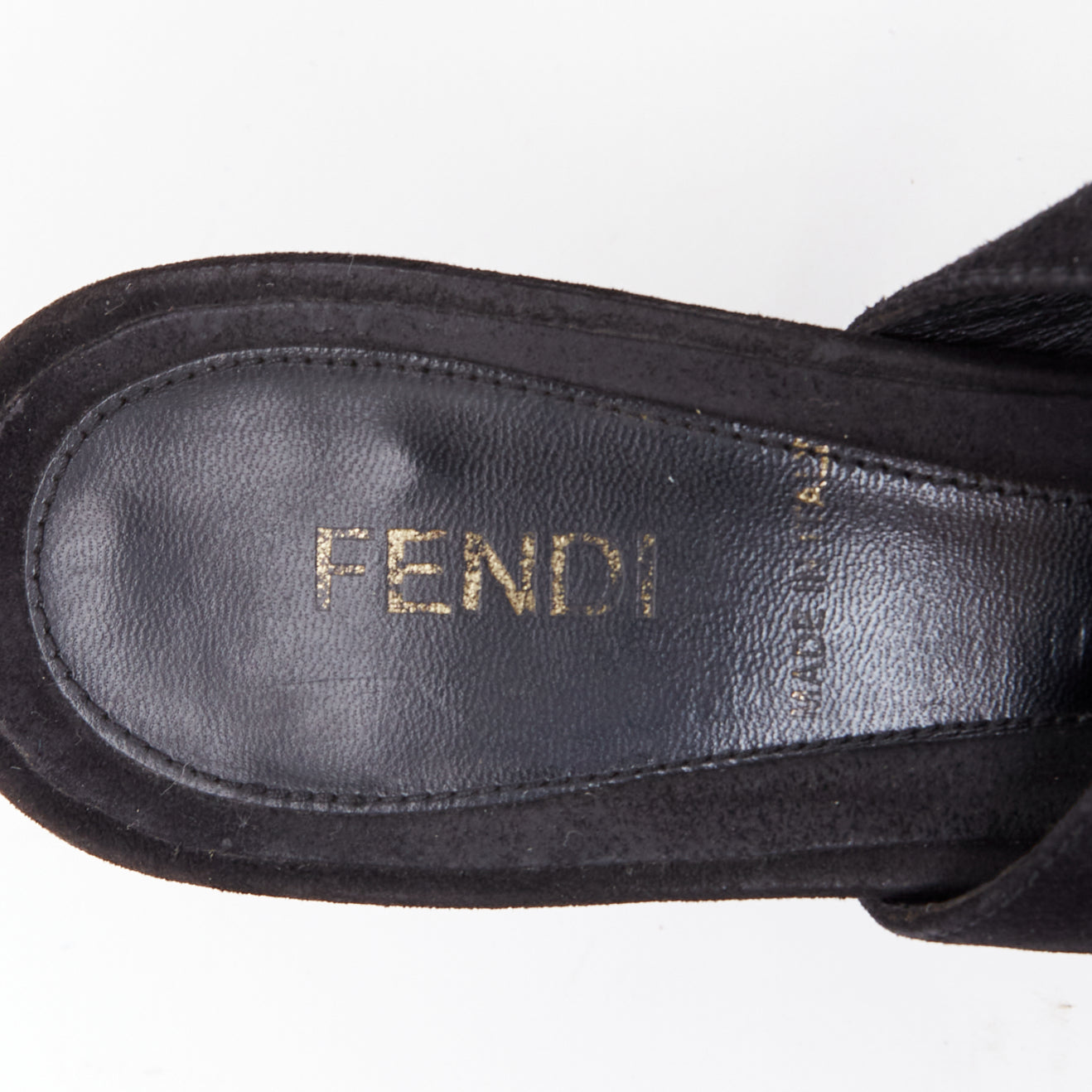 Fendi Gold Buckle Pumps - Image 11