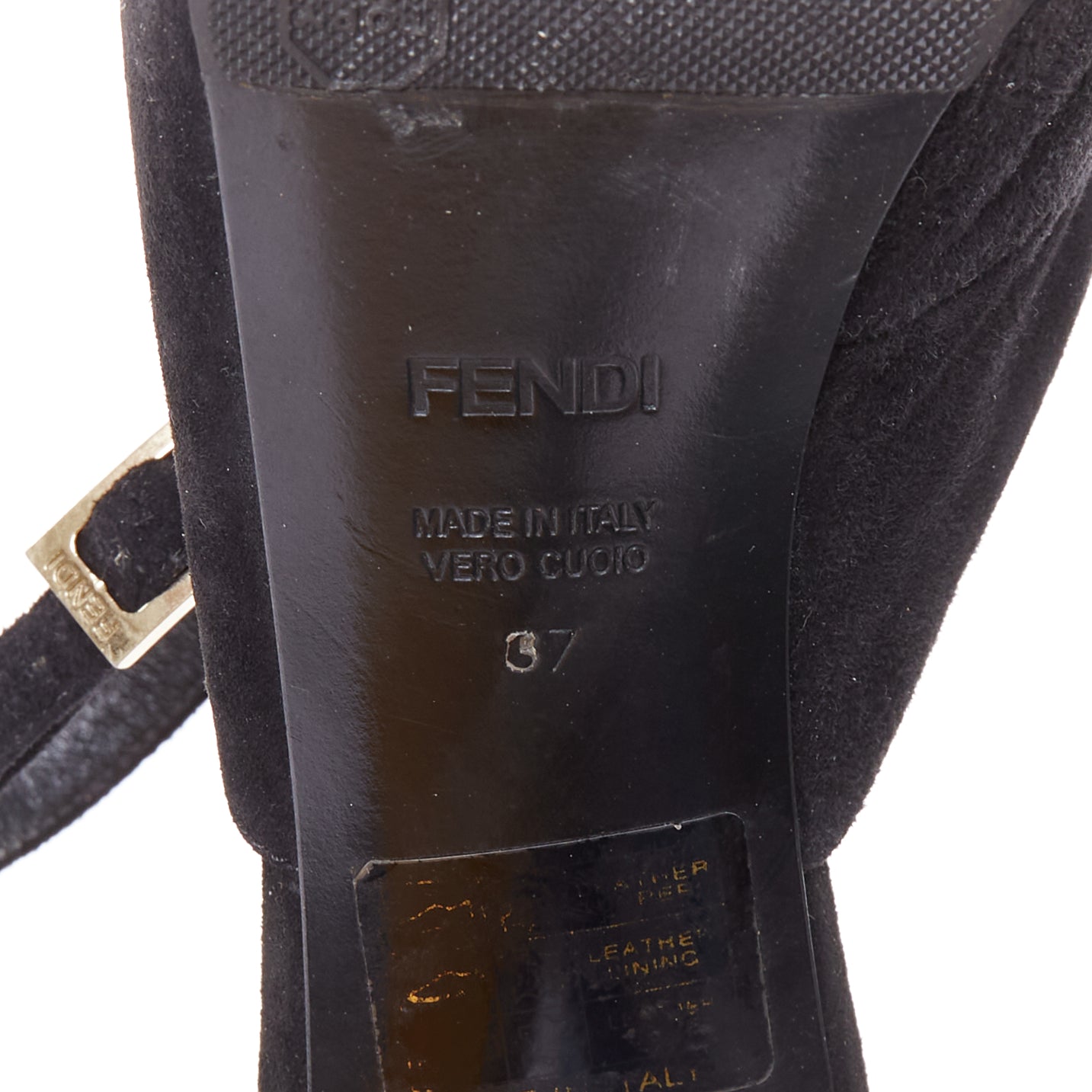 Fendi Gold Buckle Pumps - Image 12