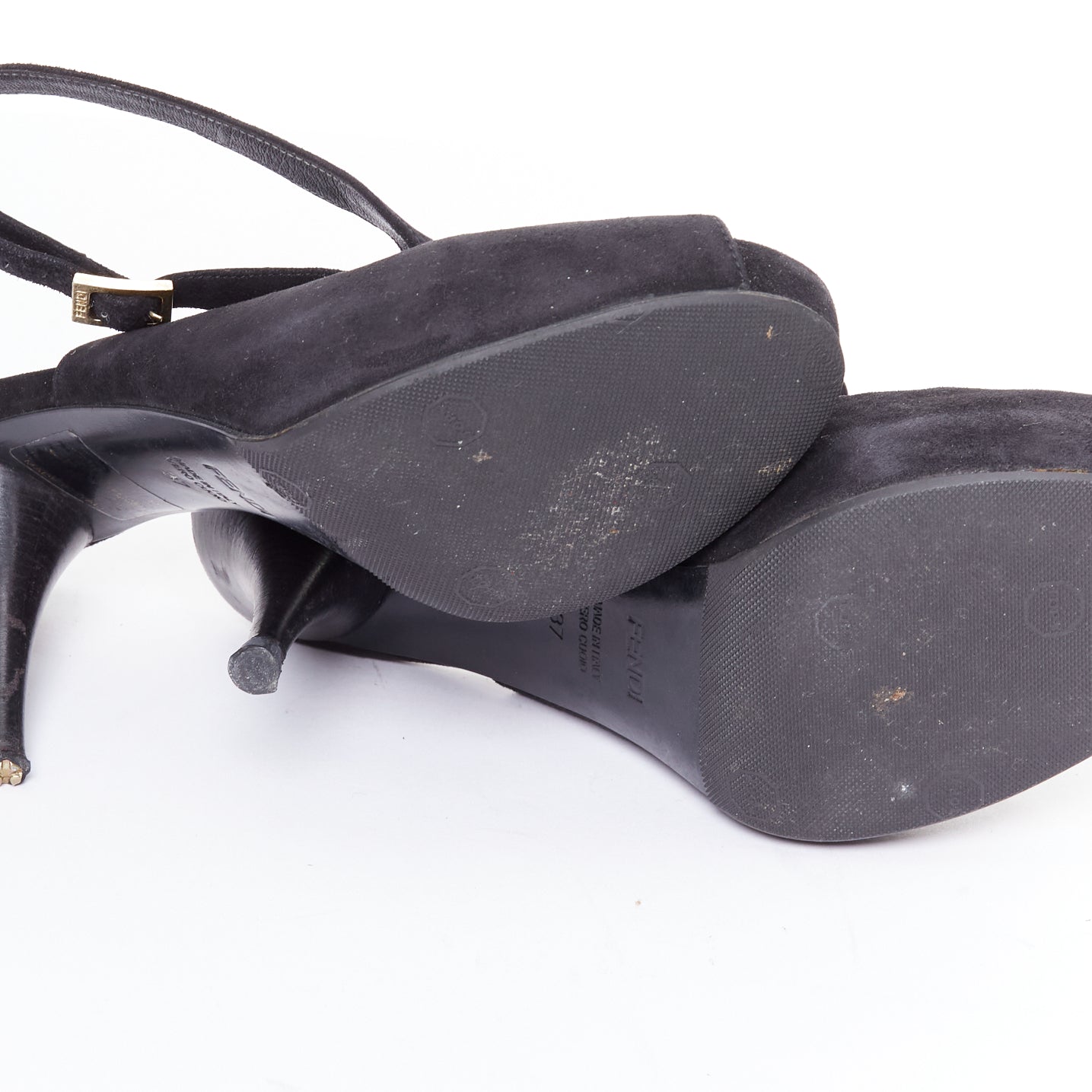 Fendi Gold Buckle Pumps - Image 13