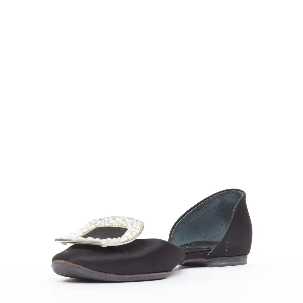 Roger Vivier Chips Strass Black Silk Very good - Model View