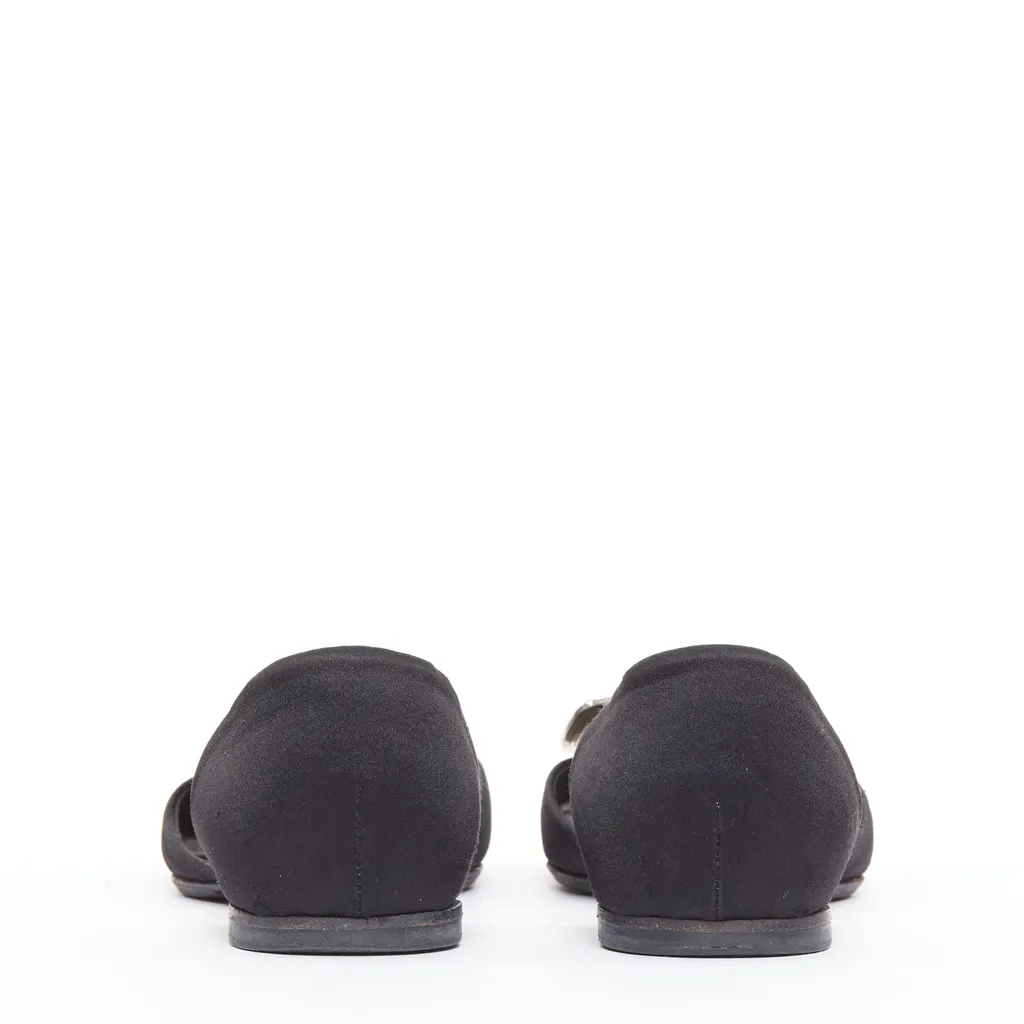 Roger Vivier Chips Strass Black Silk Very good - Box View