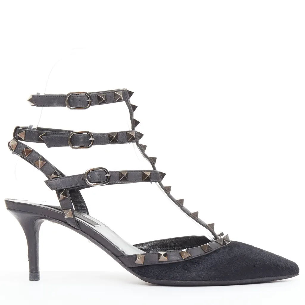 Valentino Rockstud Noir Black Good - Front View