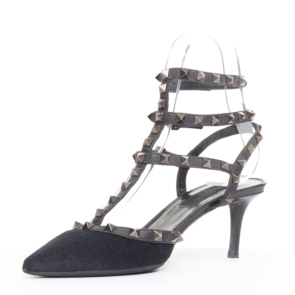 Valentino Rockstud Noir Black Good - Model View