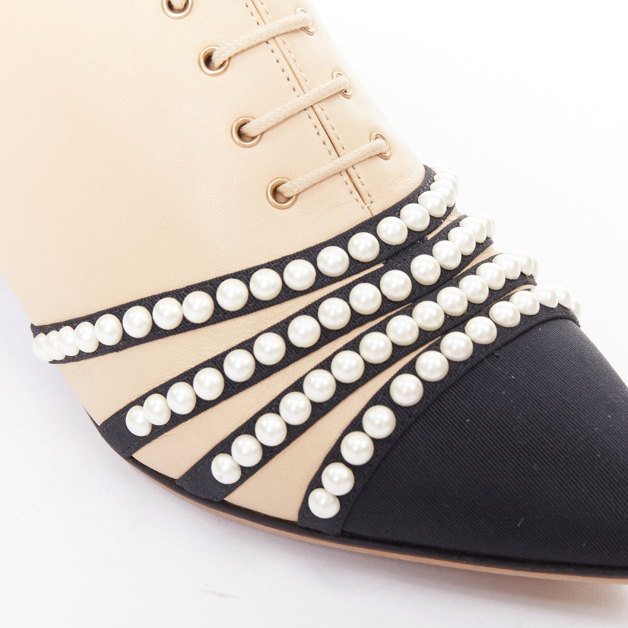 Chanel Pearl Cap Oxfords - Detail 1