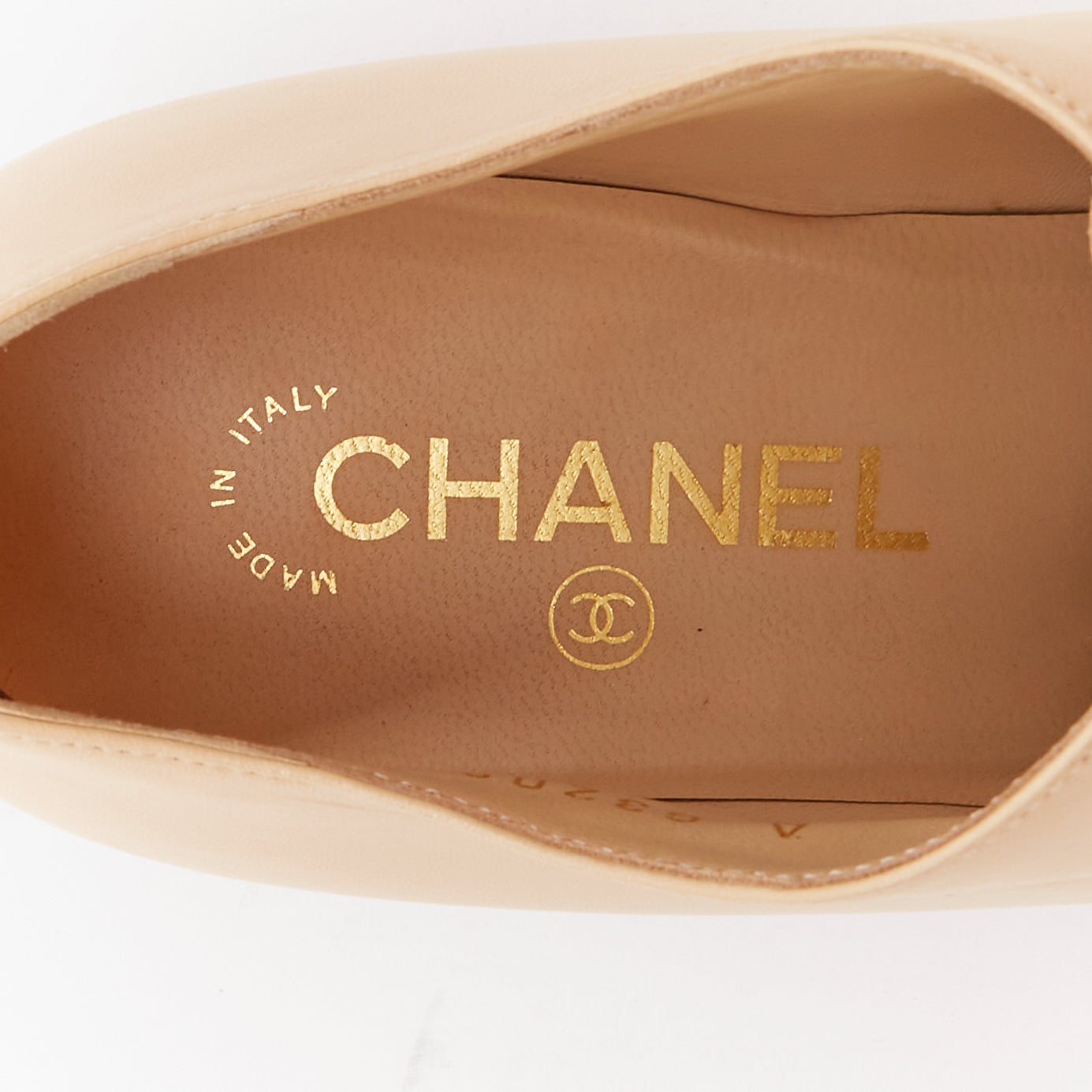 Chanel Pearl Cap Oxfords - Image 11