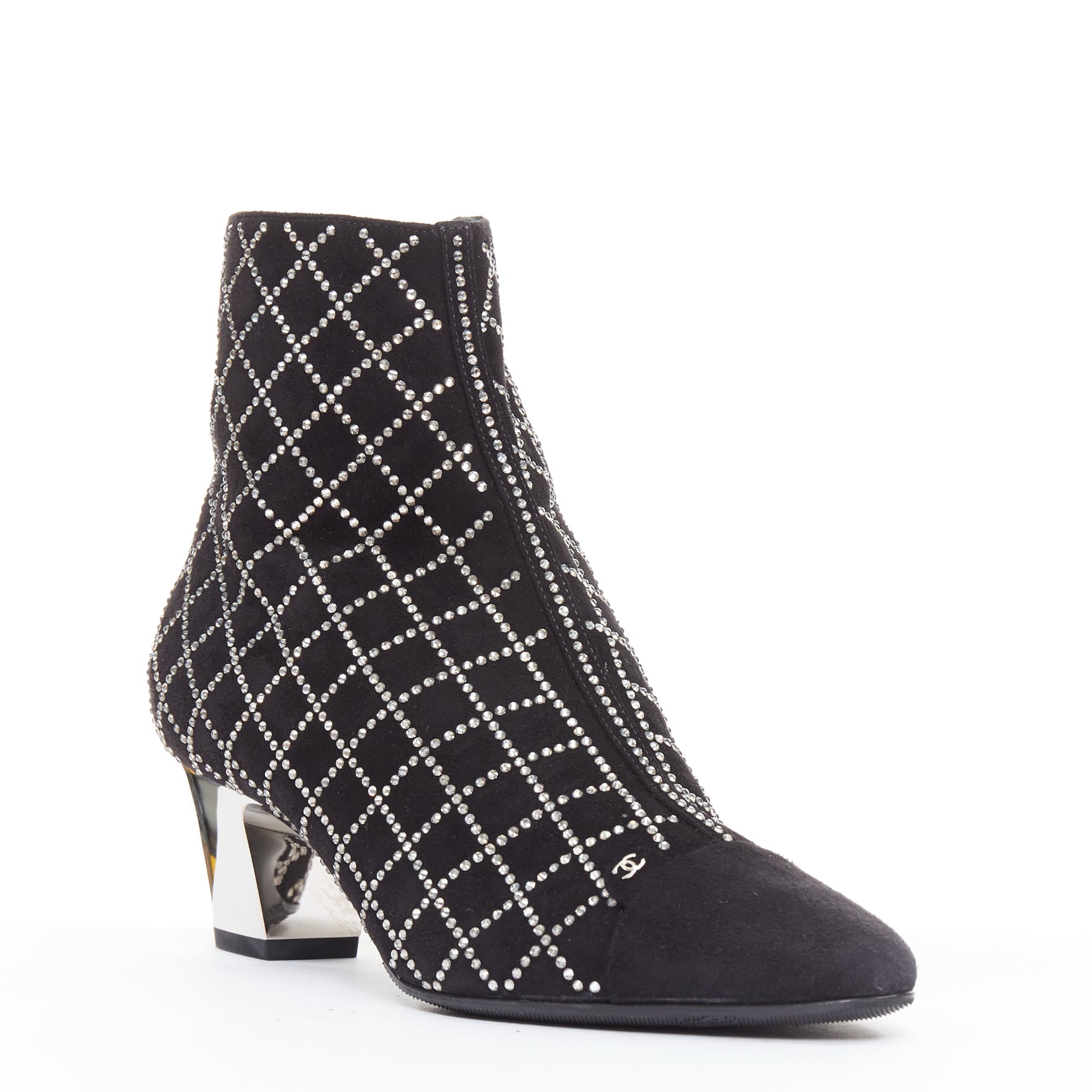 Chanel Point Toe High Boots - Back view
