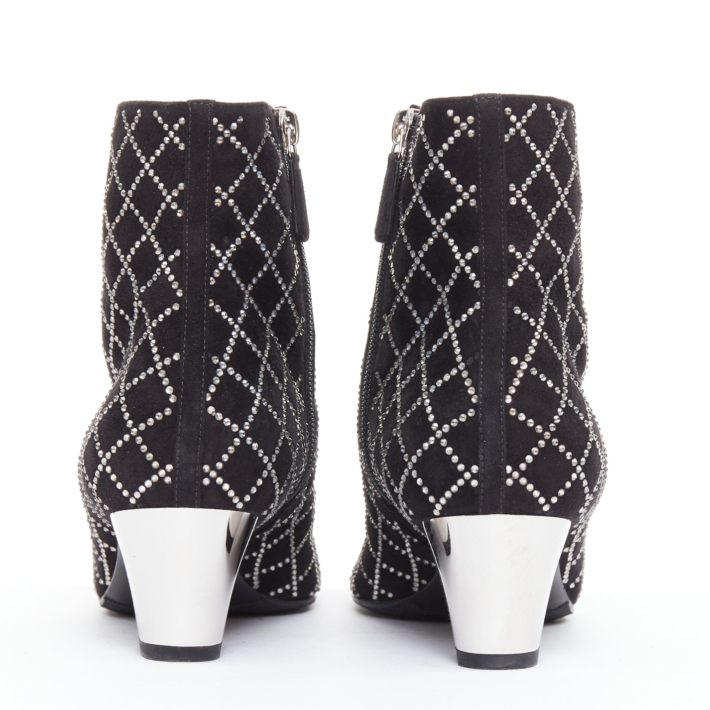 Chanel Point Toe High Boots - Side view