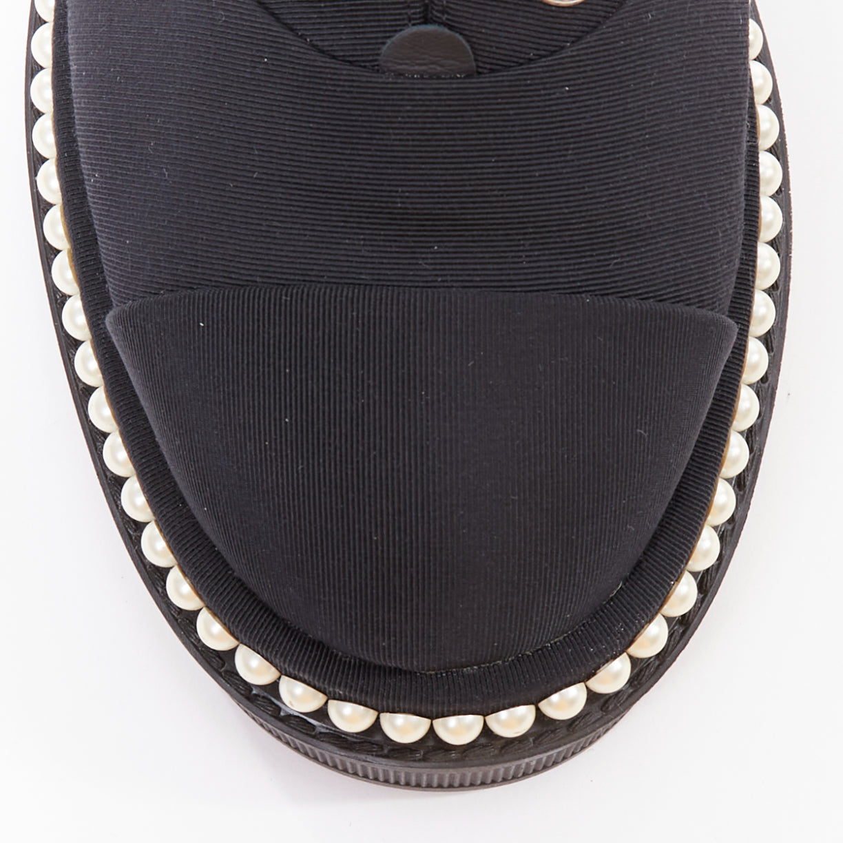 Chanel Pearl Trim Oxfords - Detail 1