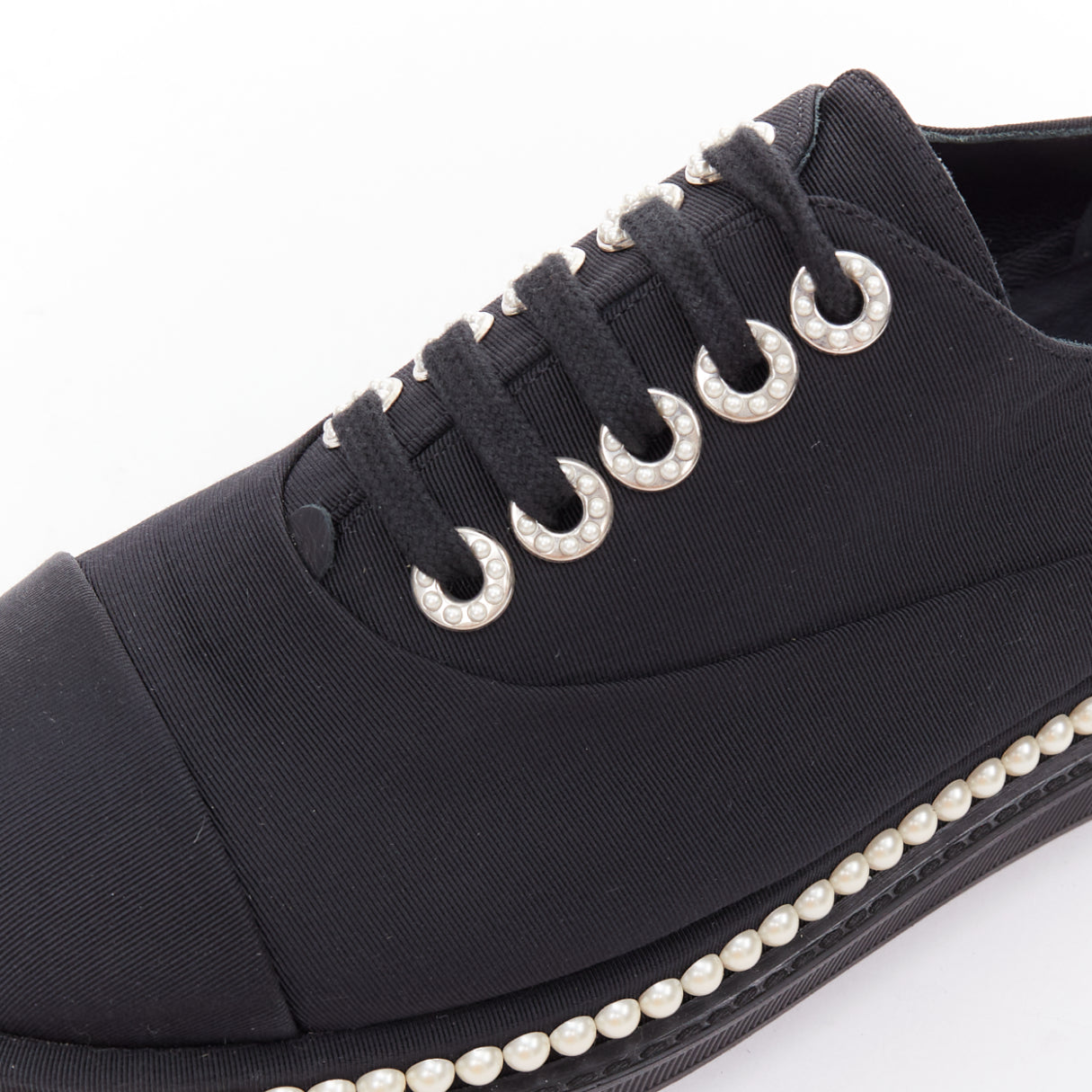 Chanel Pearl Trim Oxfords - Detail 2