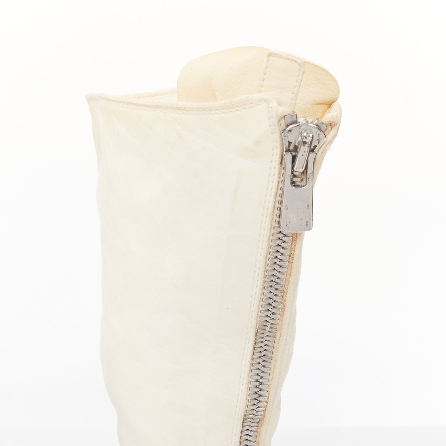 Guidi Distressed Leather Zip Boots - Detail 2