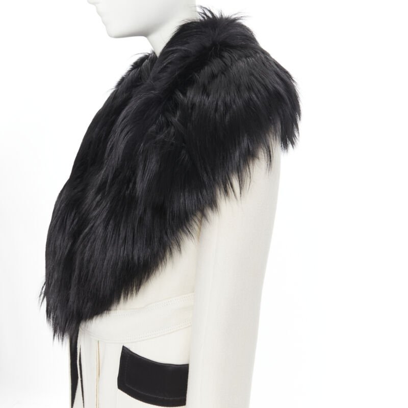 Tom Ford White Fox Fur Robe Coat - Back view