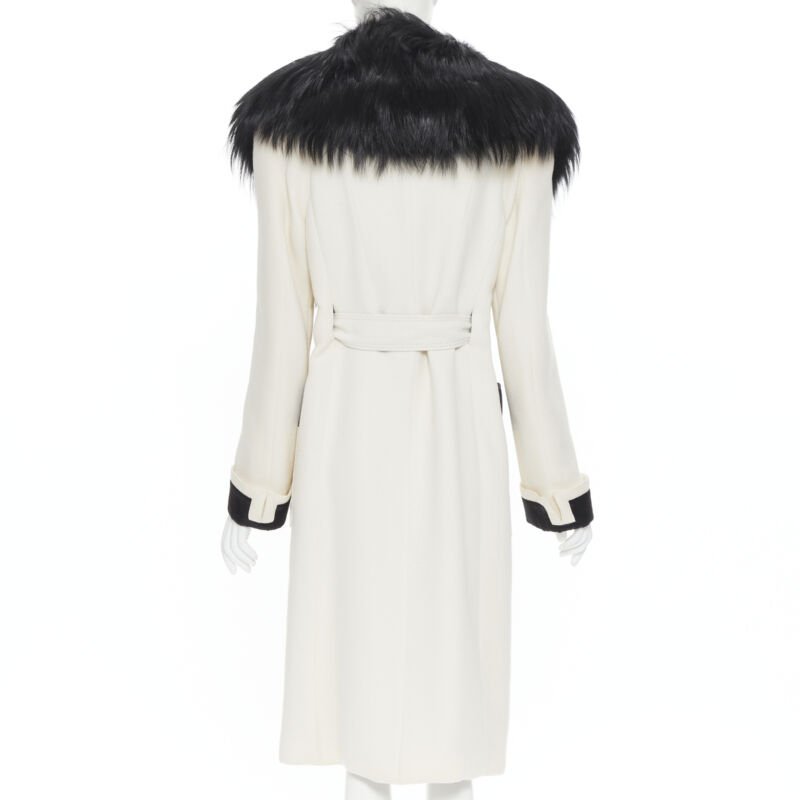 Tom Ford White Fox Fur Robe Coat - Detail 1