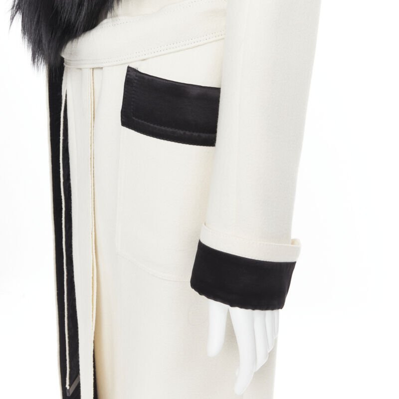 Tom Ford White Fox Fur Robe Coat - Image 10