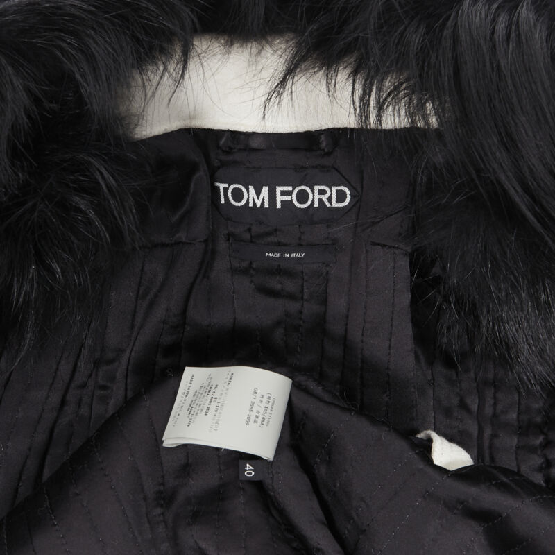 Tom Ford White Fox Fur Robe Coat - Image 13