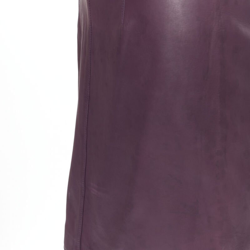 Gianni Versace Leather Strapless Dress - Image 10