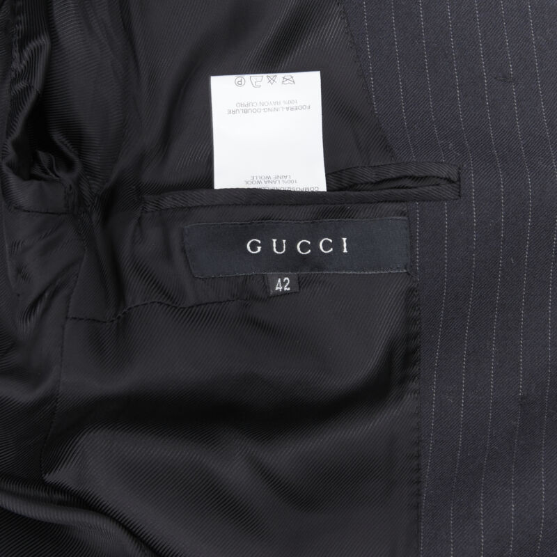 Gucci Pinstripe Officer Blazer - Image 14