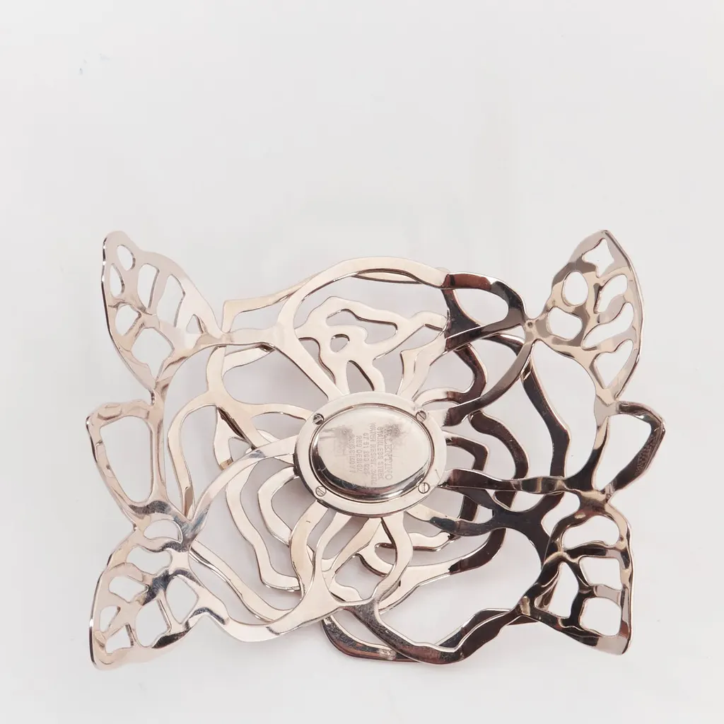 Valentino Crystal Flower Watch Silver Good - Box View