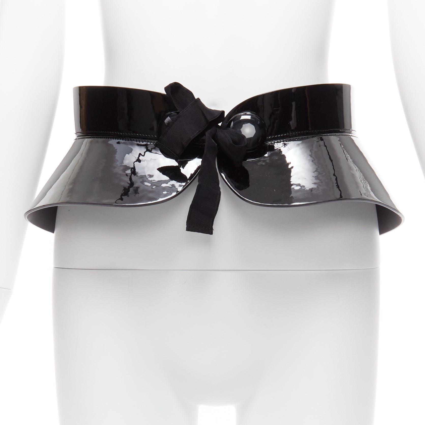Louis Vuitton Black peplum corset