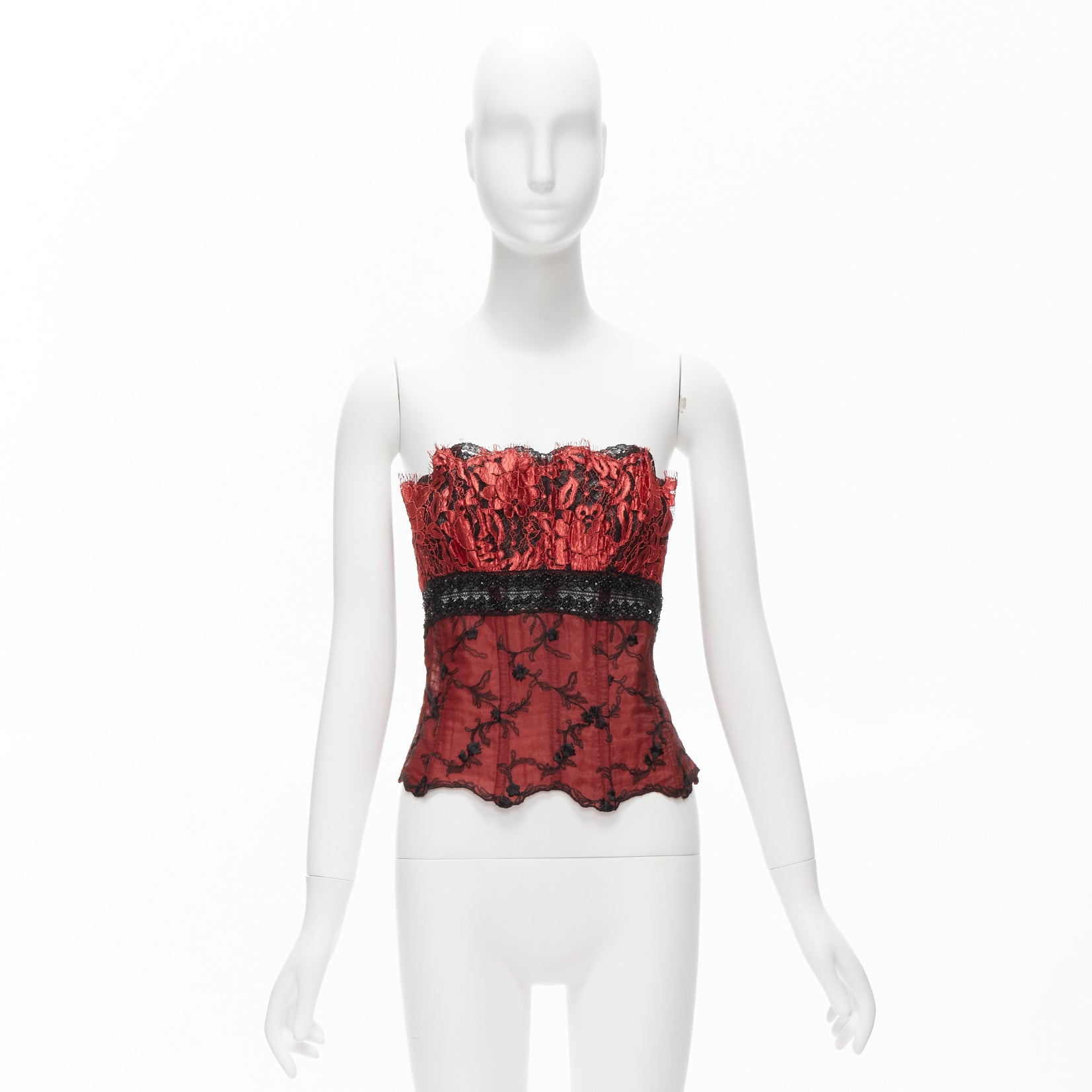 La Perla Beaded Lace Bustier - Image 11