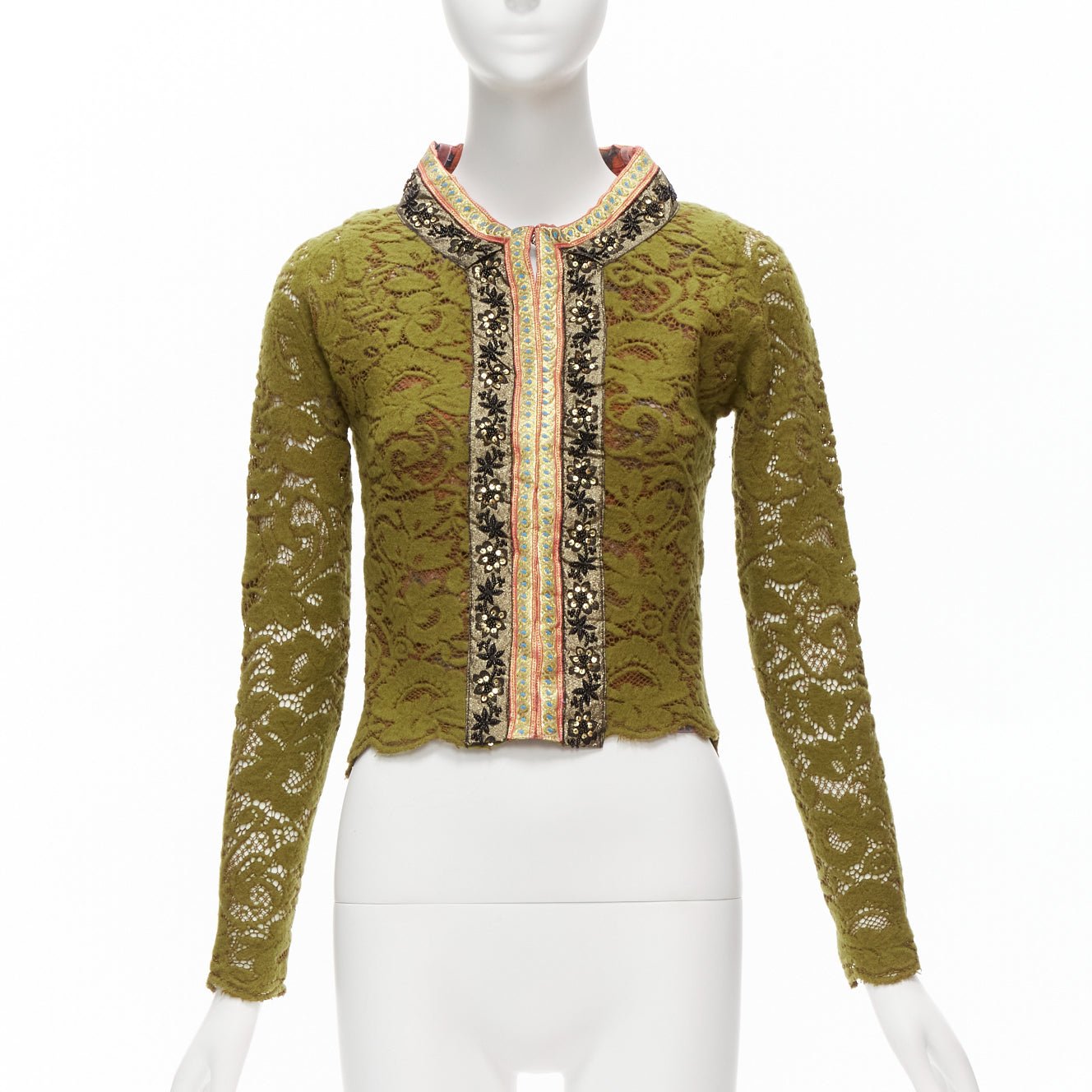 Unsigned / متعددة Beaded Lace Jacket