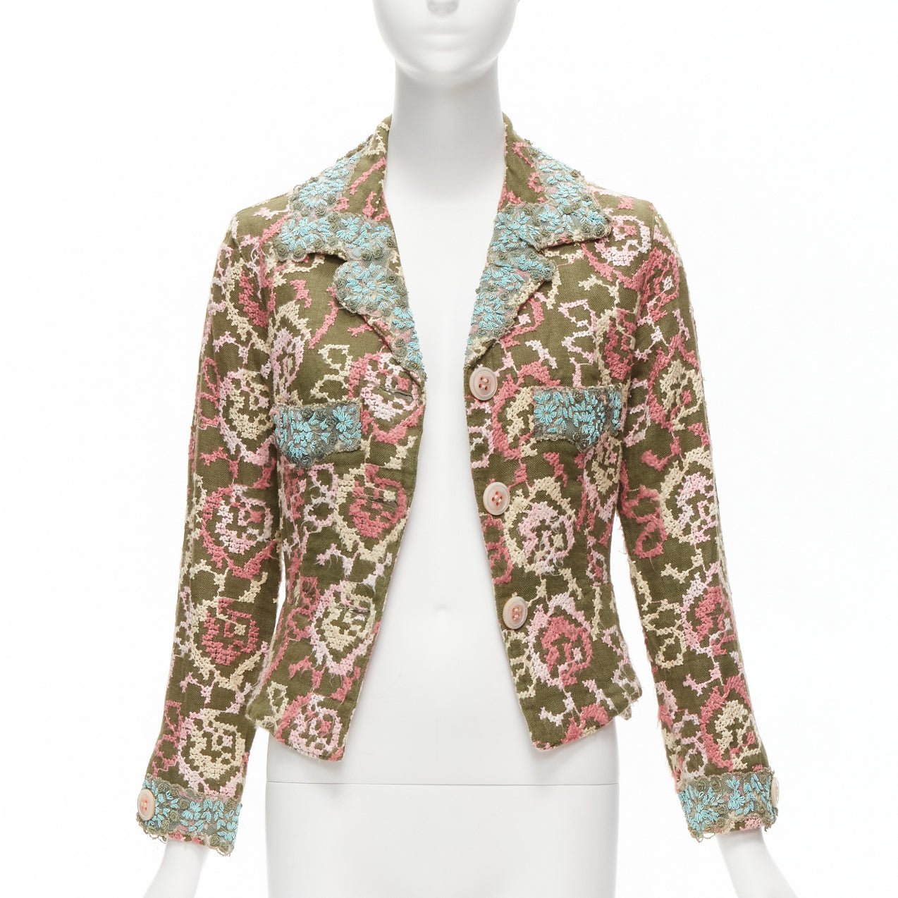 Unsigned / متعددة Silk Embellished Blazer