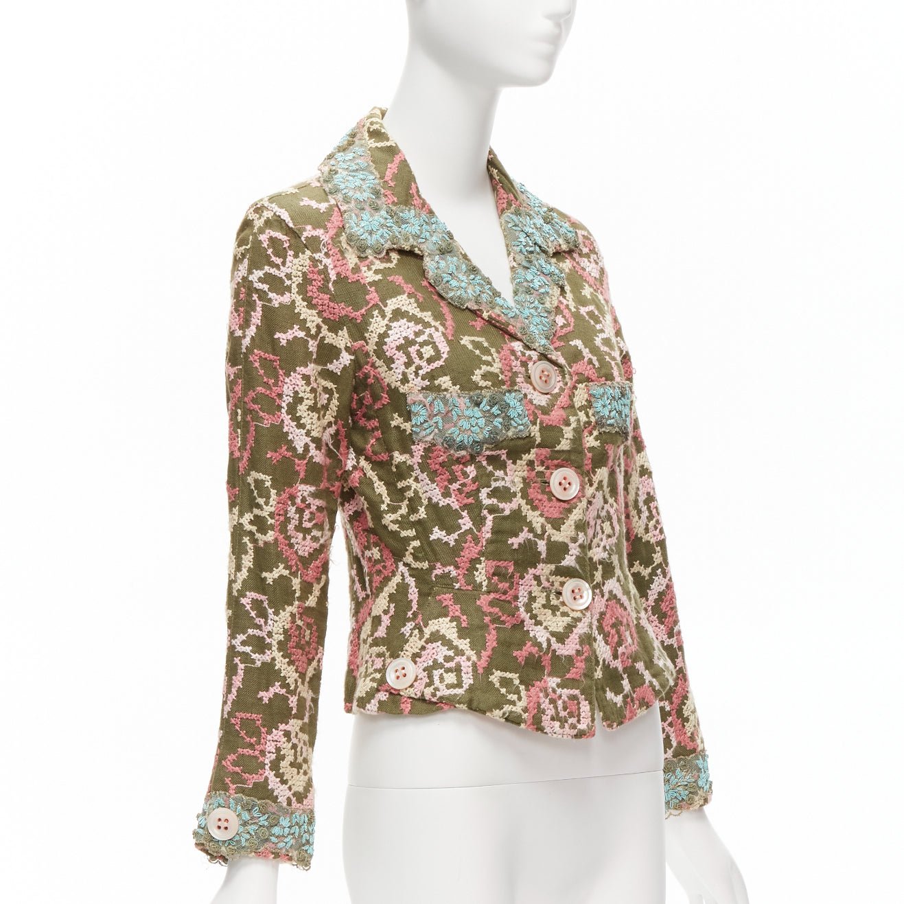 Unsigned / متعددة Silk Embellished Blazer - 4