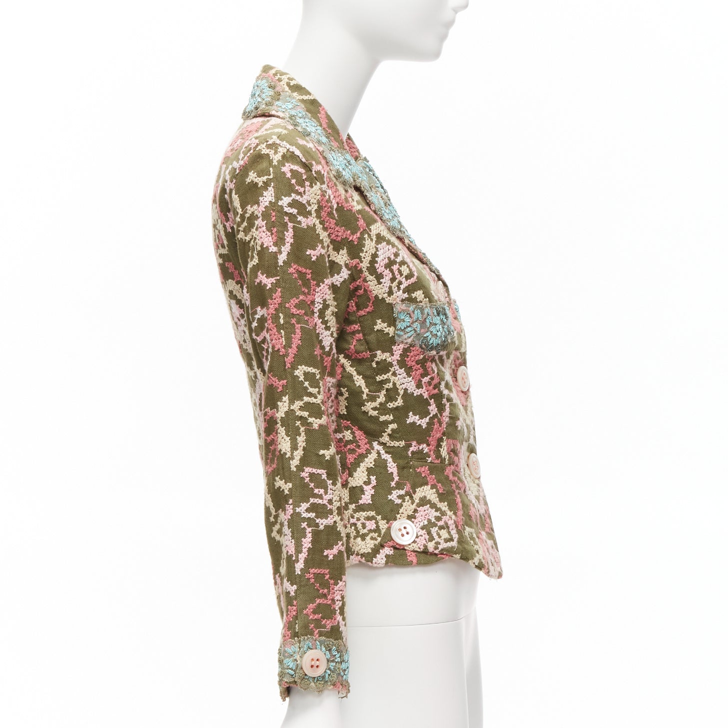 Unsigned / متعددة Silk Embellished Blazer - Side view