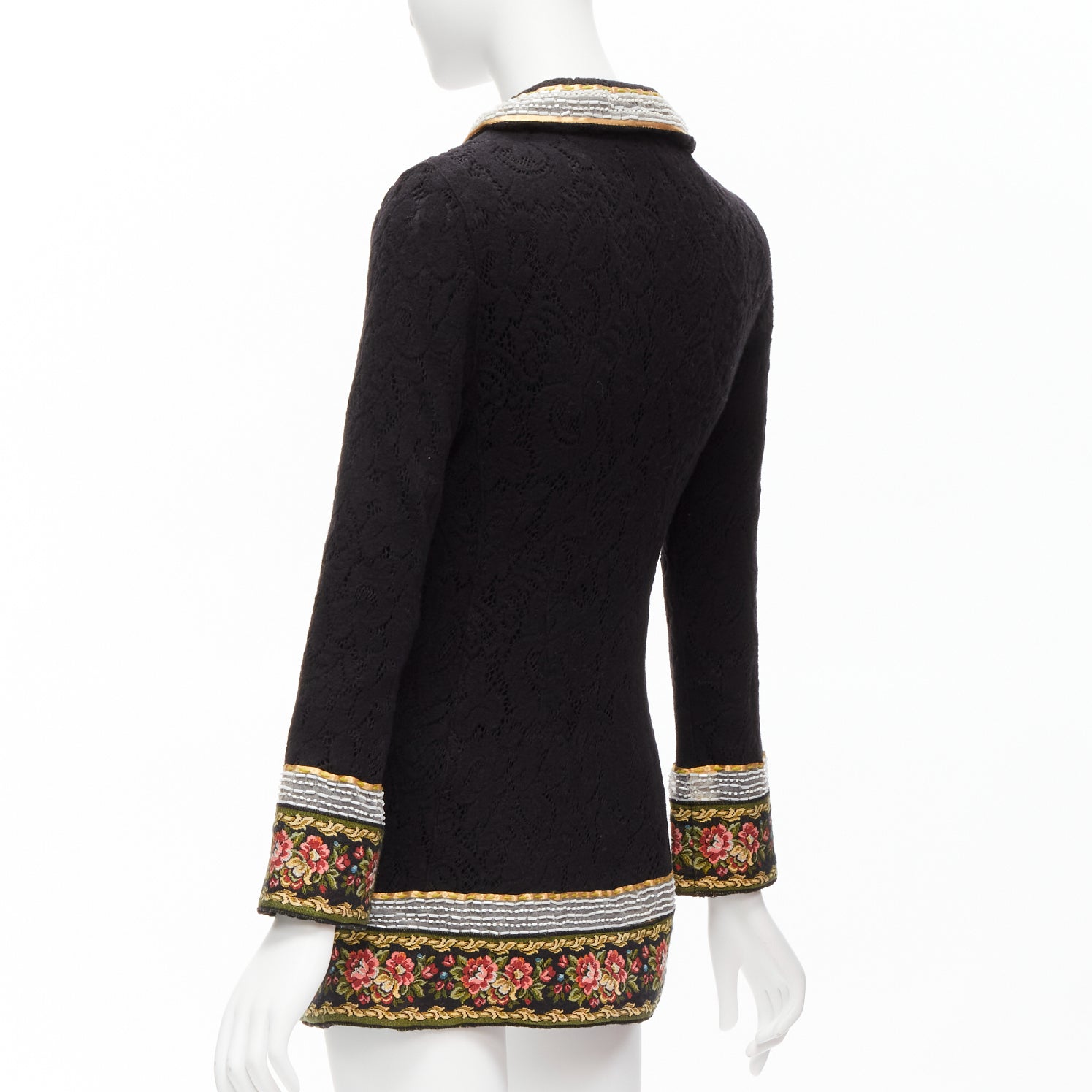 Unsigned / متعددة Floral Wool Coat - Detail 1