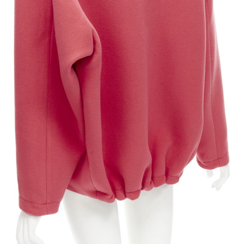 Balenciaga Red Wool Cocoon Bomber - Back view