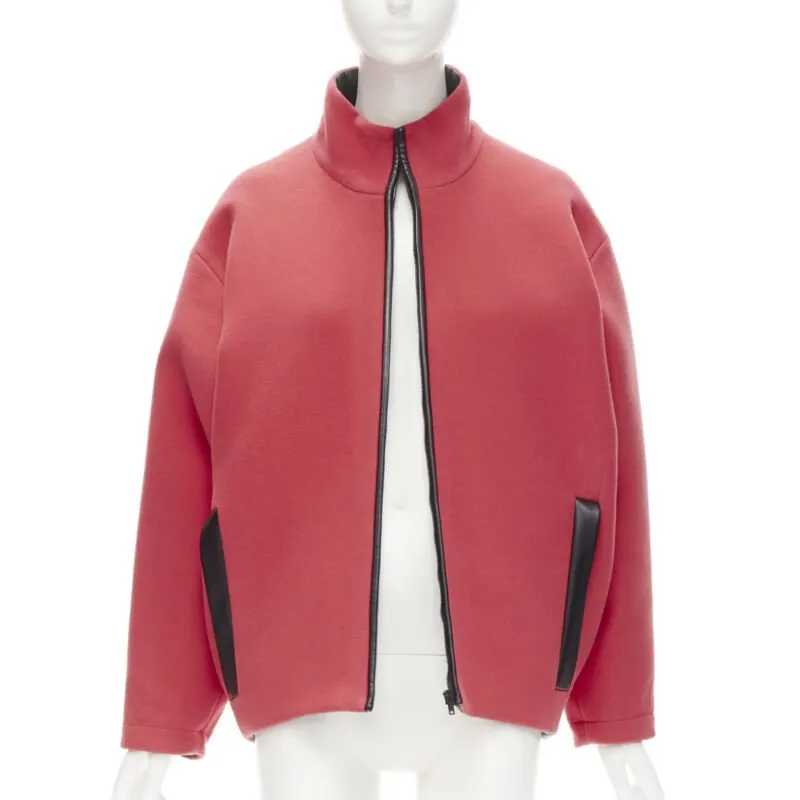 Balenciaga Red Wool Cocoon Bomber Red Wool Never worn - Inside View