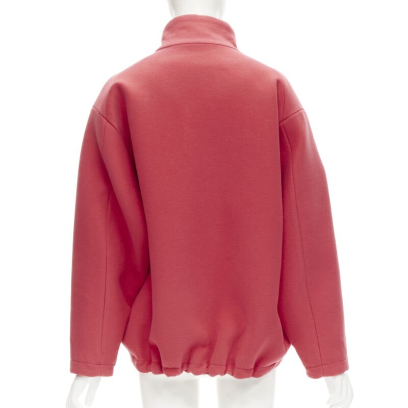 Balenciaga Red Wool Cocoon Bomber - Detail 1