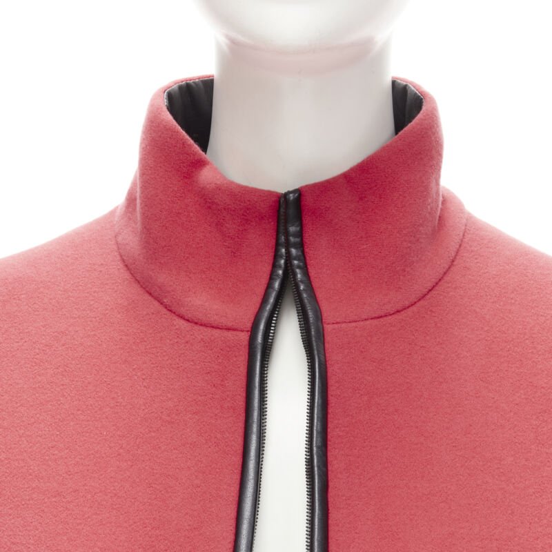 Balenciaga Red Wool Cocoon Bomber - Image 10