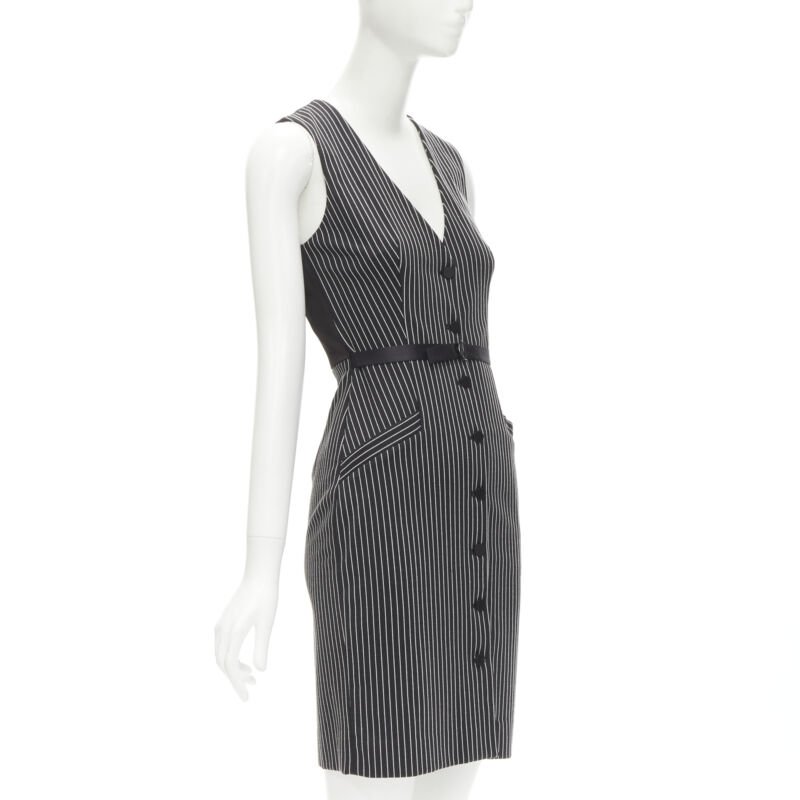 Diane Von Furstenberg Pinstripes Dress - Image 6