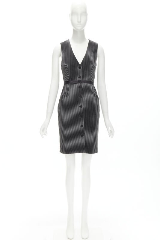 Diane Von Furstenberg Pinstripes Dress - Image 13
