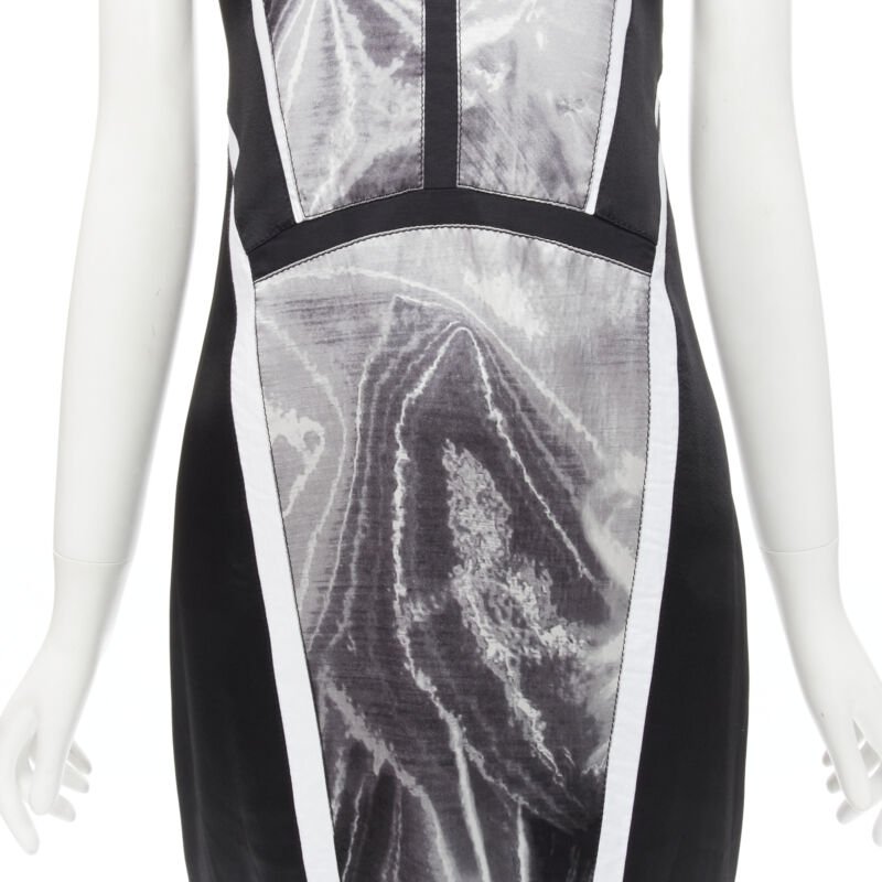 Helmut Lang Abstract Paneled Dress - Back view