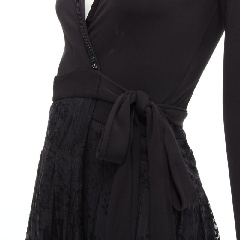 Diane Von Furstenberg Bead Wrap Dress - Back view