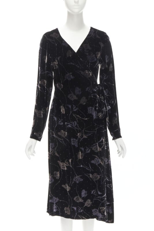 Diane Von Furstenberg Velvet Wrap Dress