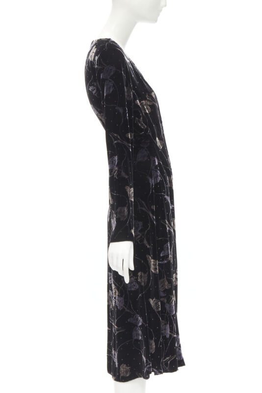 Diane Von Furstenberg Velvet Wrap Dress - 4