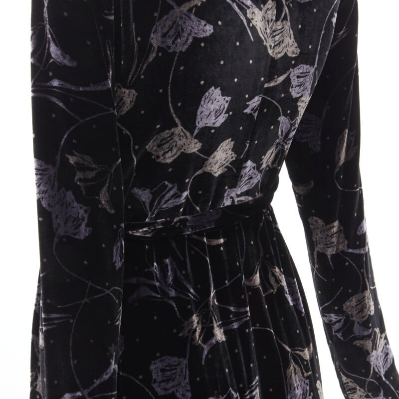 Diane Von Furstenberg Velvet Wrap Dress - Detail 2